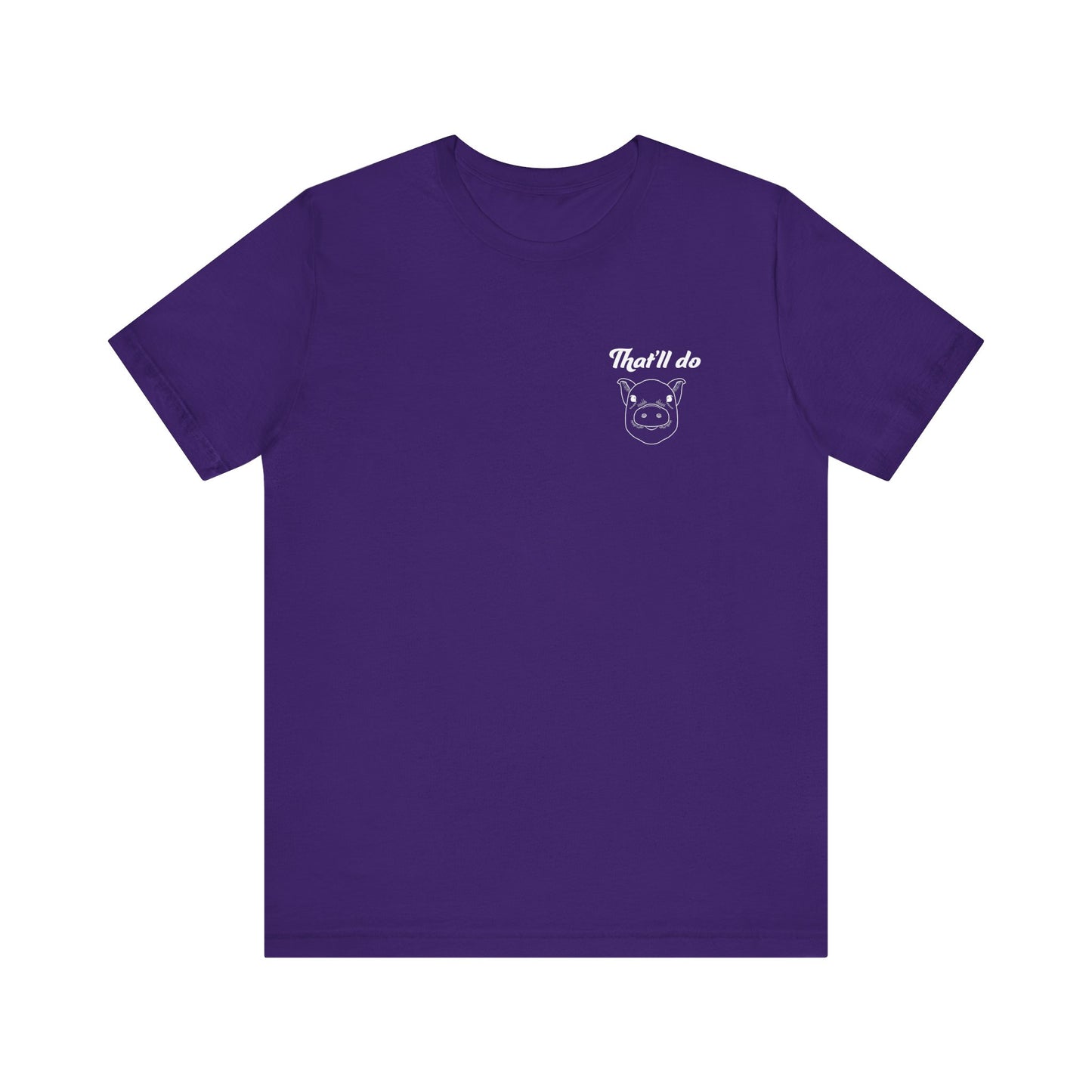 That'll Do Pig T Shirt (pocket design)