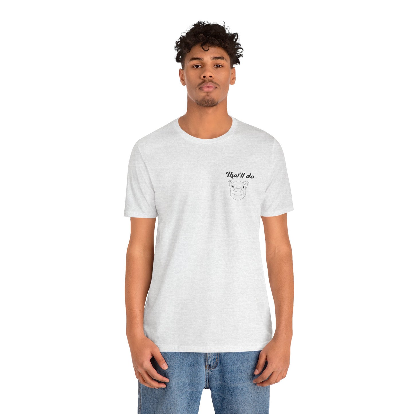 That'll Do Pig T Shirt (pocket design)