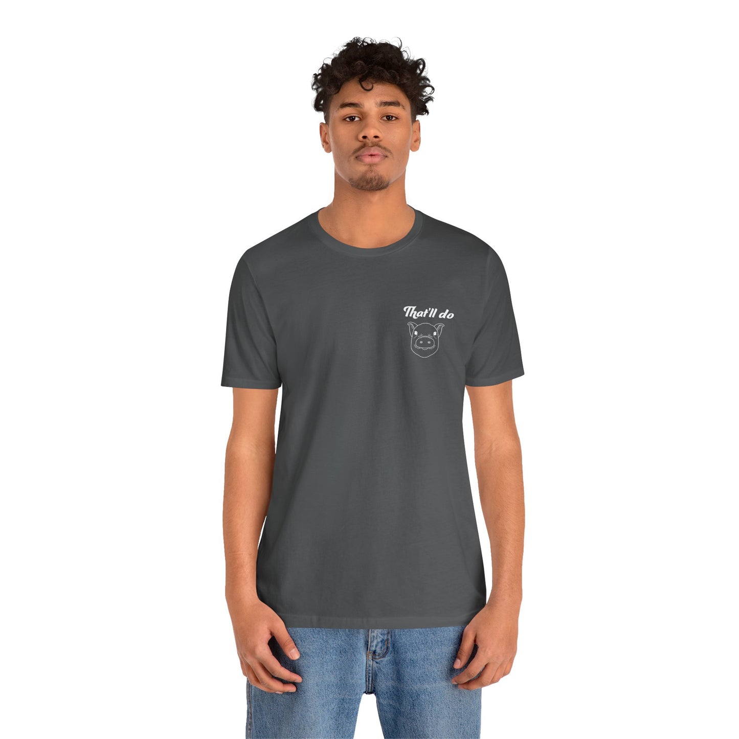 That'll Do Pig T Shirt (pocket design)