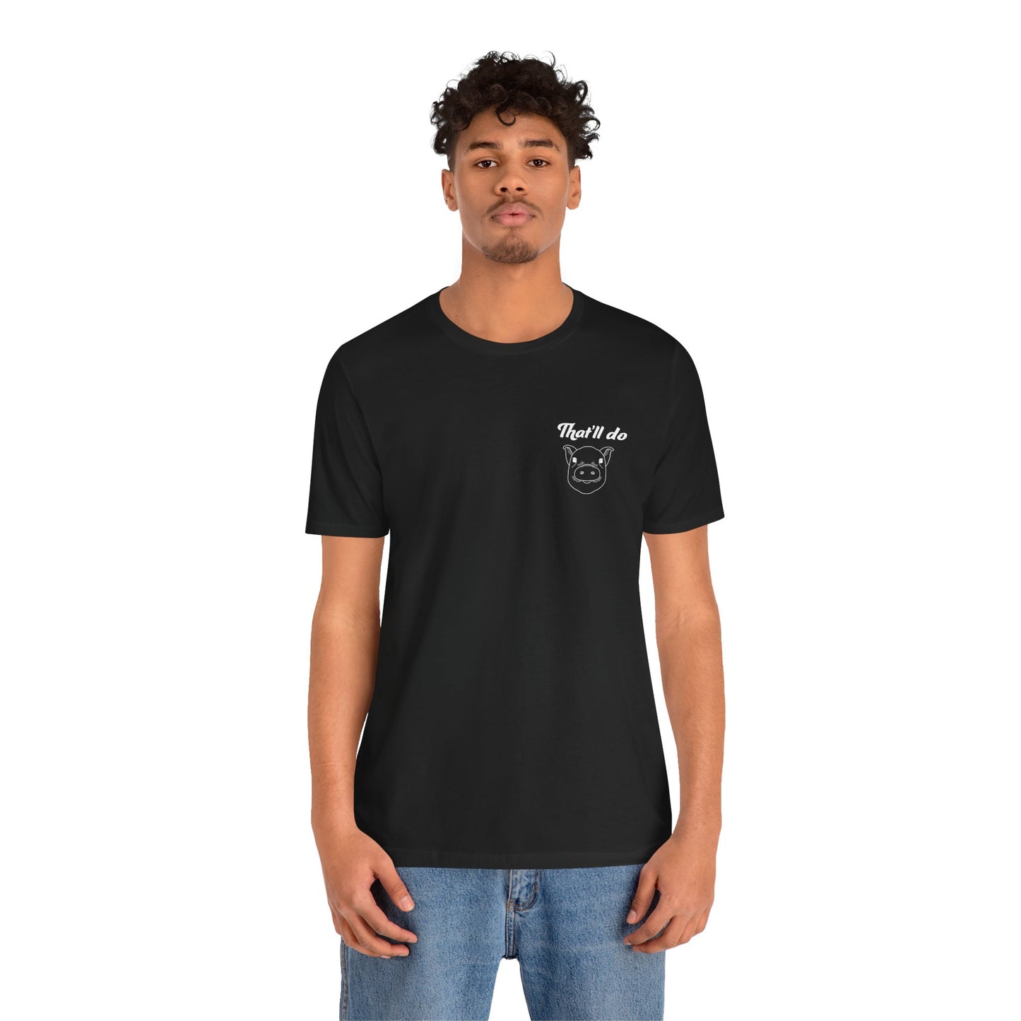That'll Do Pig T Shirt (pocket design)