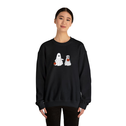 Howl-oween Ghost Dog Unisex Heavy Blend™ Crewneck Sweatshirt