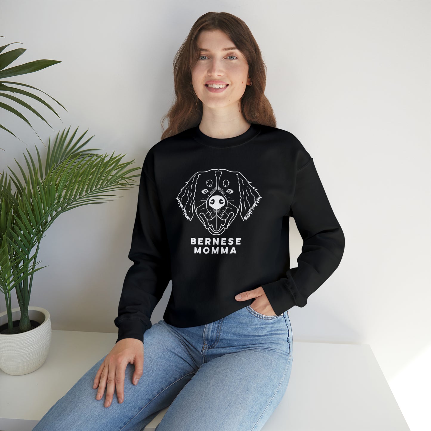 Bernese Momma Unisex Heavy Blend™ Crewneck Sweatshirt