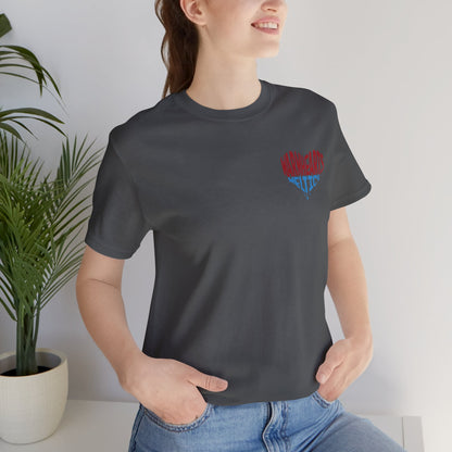 Warm Hearts Melt Ice T Shirt (pocket design)