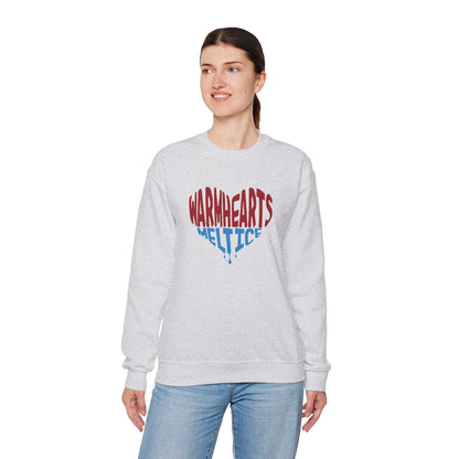 Warm Hearts Melt Ice Unisex Heavy Blend™ Crewneck Sweatshirt