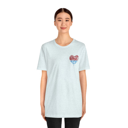 Warm Hearts Melt Ice T Shirt (pocket design)