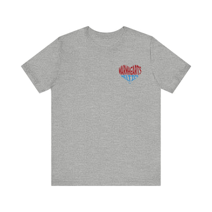 Warm Hearts Melt Ice T Shirt (pocket design)