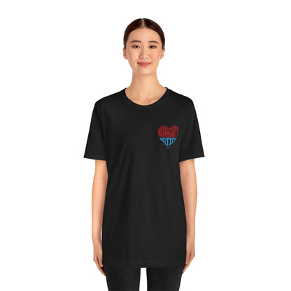 Warm Hearts Melt Ice T Shirt (pocket design)