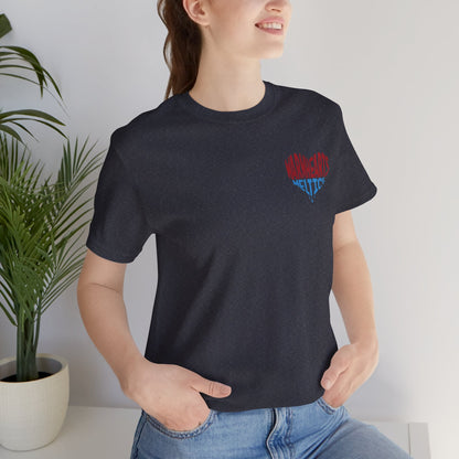 Warm Hearts Melt Ice T Shirt (pocket design)