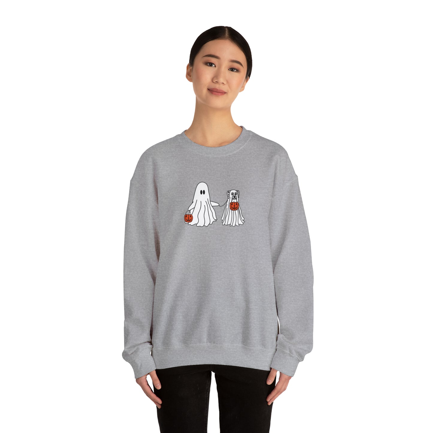 Howl-oween Ghost Dog Unisex Heavy Blend™ Crewneck Sweatshirt