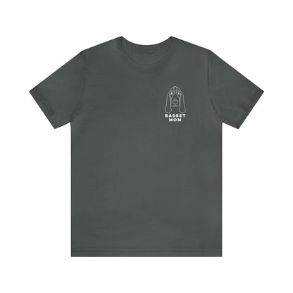 Basset Mom T Shirt (pocket design)