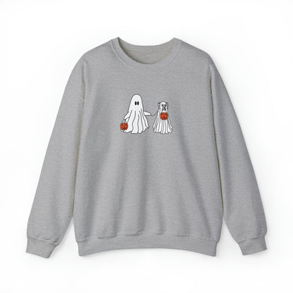 Howl-oween Ghost Dog Unisex Heavy Blend™ Crewneck Sweatshirt