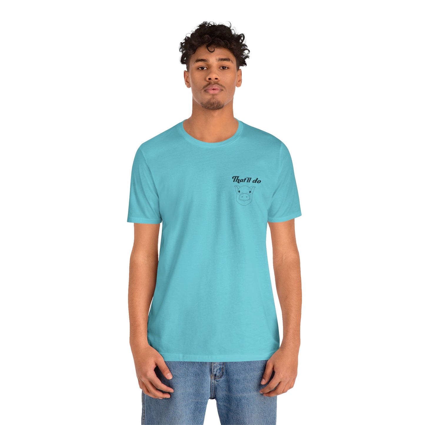 That'll Do Pig T Shirt (pocket design)