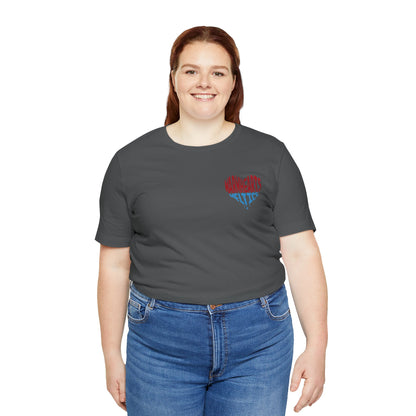 Warm Hearts Melt Ice T Shirt (pocket design)