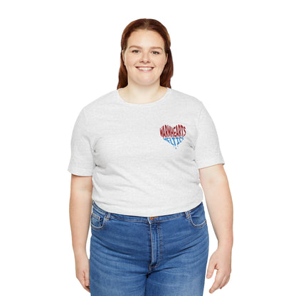 Warm Hearts Melt Ice T Shirt (pocket design)