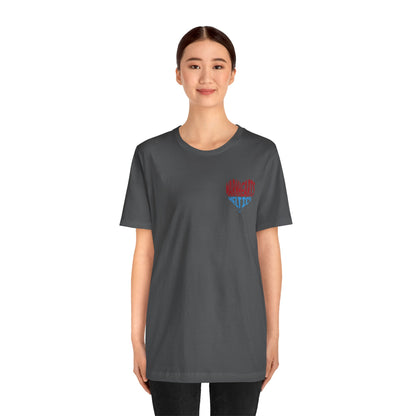 Warm Hearts Melt Ice T Shirt (pocket design)