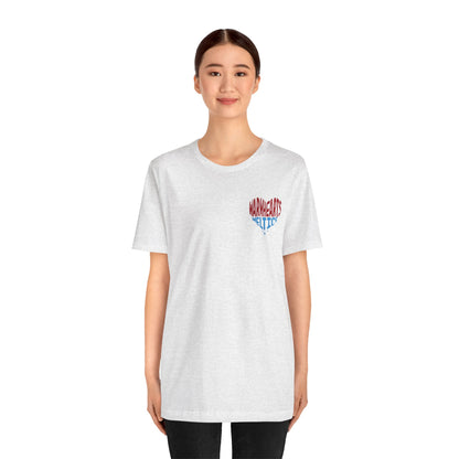Warm Hearts Melt Ice T Shirt (pocket design)