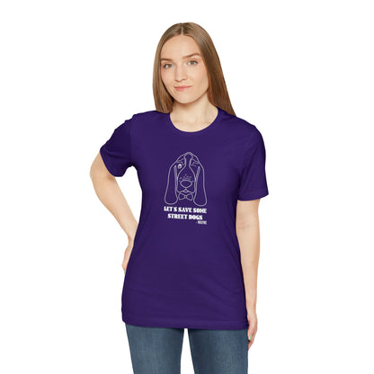 Just a Girl Saving Dogs Wayne Save Street Dogs T Shirt