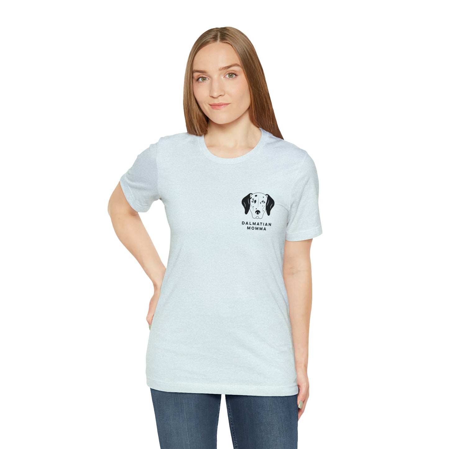 Dalmatian Momma T Shirt (pocket design)