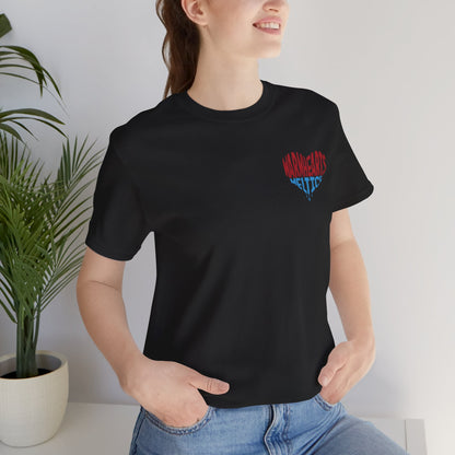 Warm Hearts Melt Ice T Shirt (pocket design)
