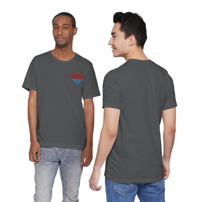 Warm Hearts Melt Ice T Shirt (pocket design)