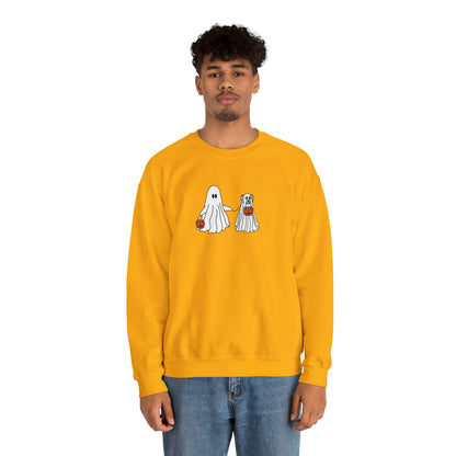 Howl-oween Ghost Dog Unisex Heavy Blend™ Crewneck Sweatshirt