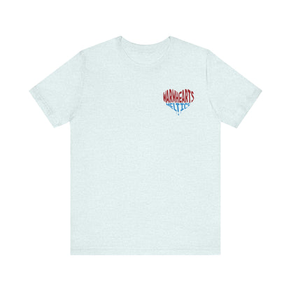 Warm Hearts Melt Ice T Shirt (pocket design)